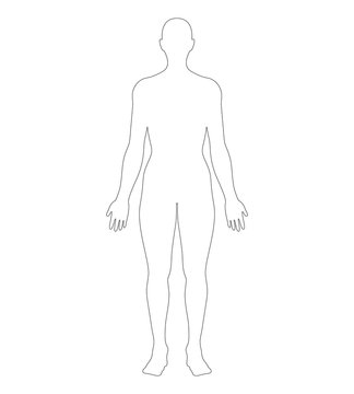 Generic body map used for health note tracking